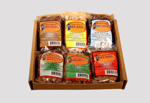 6-Flavor pecan Gift Box from Davis Mountains Nut Company