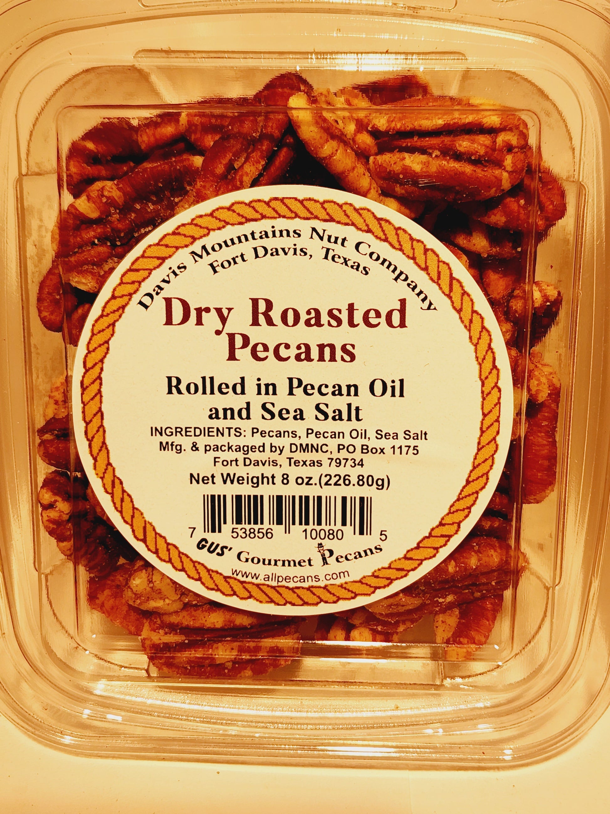 Dry Roasted & Salted Pecans from Davis Mountains Nut Company