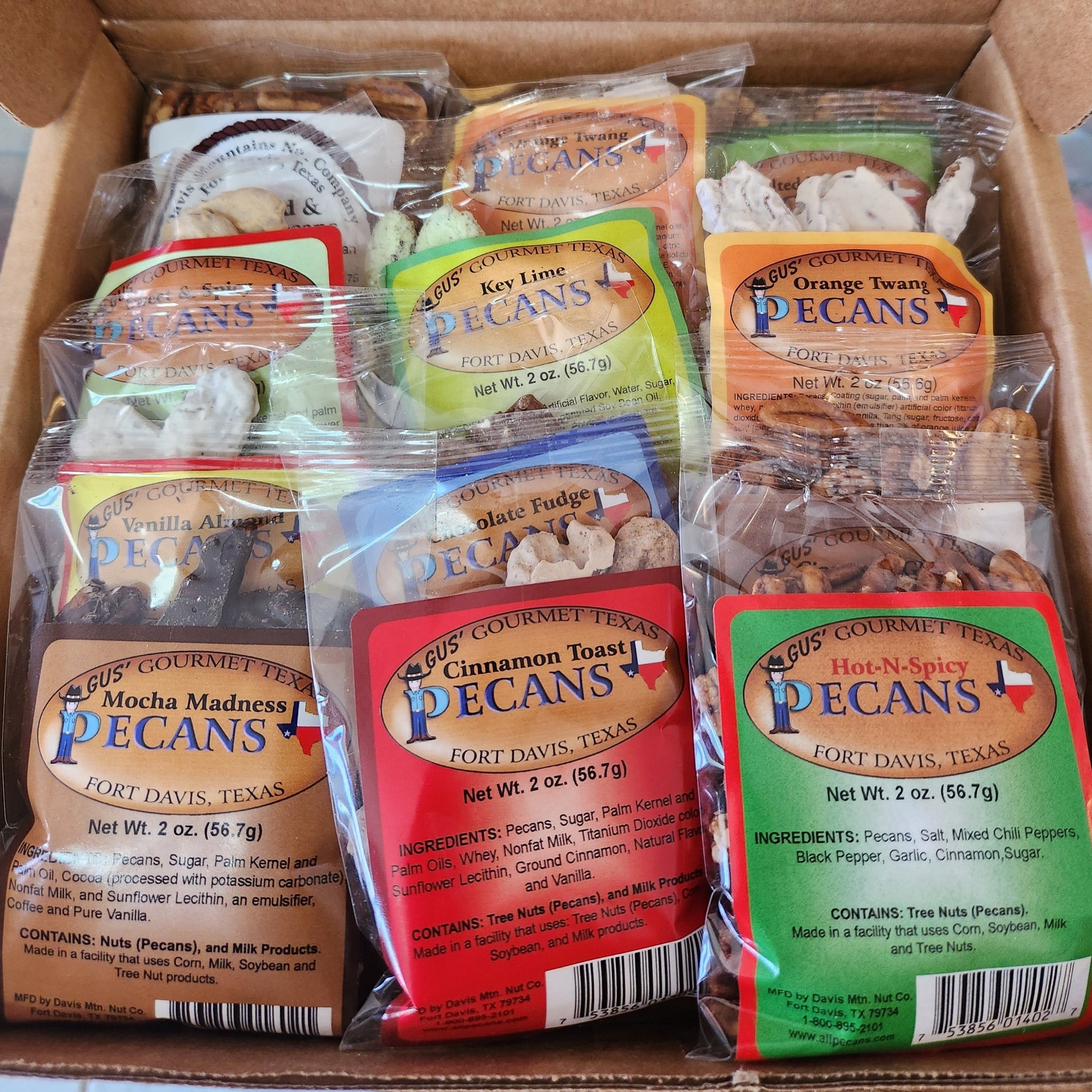 Nut Sampler Gift Box | Davis Mountains Nut Company