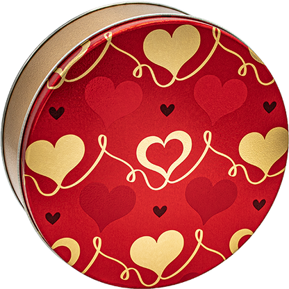 3-Flavor LARGE Tin (22oz) with hearts on the lid from Davis Mountains Nut Company