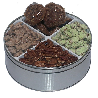 Pecans & Pralines Combo Tin (3-lbs)-Davis Mountains Nut Company