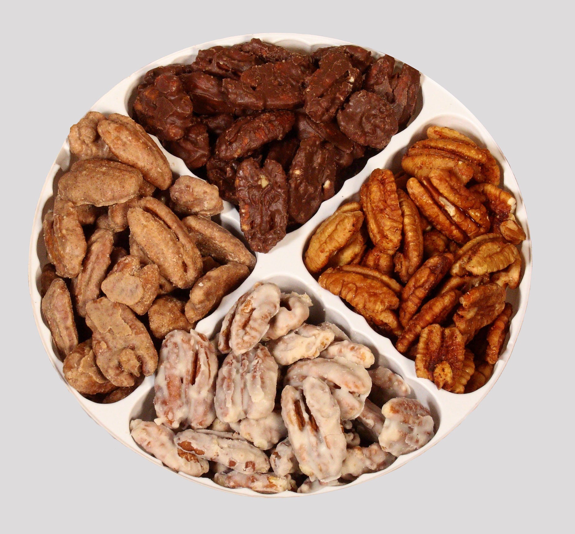 4-Flavor large flavored pecans Tin (22oz) from Davis Mountains Nut Company