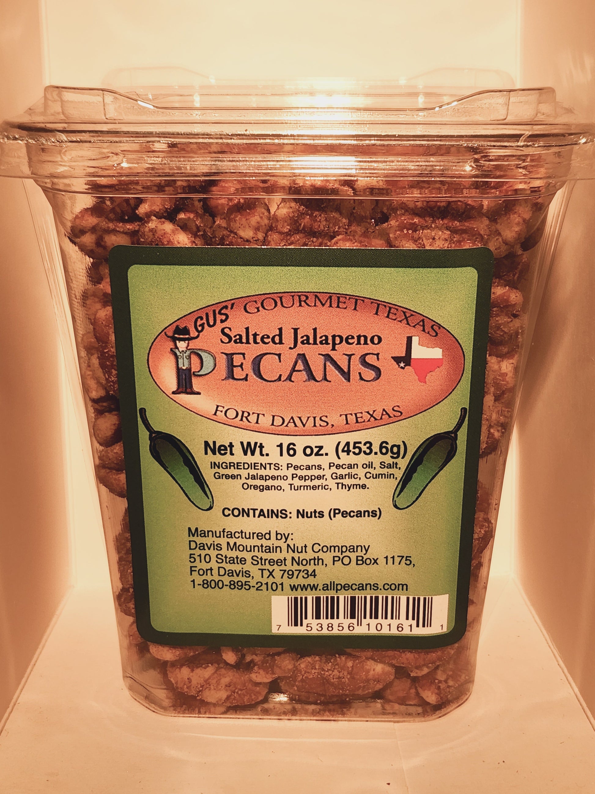 Jalapeño Salted Pecans from Davis Mountains Nut Company - 16 oz bag