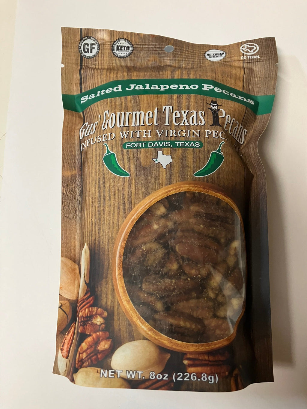 Jalapeño Salted Pecans from Davis Mountains Nut Company - 8 oz