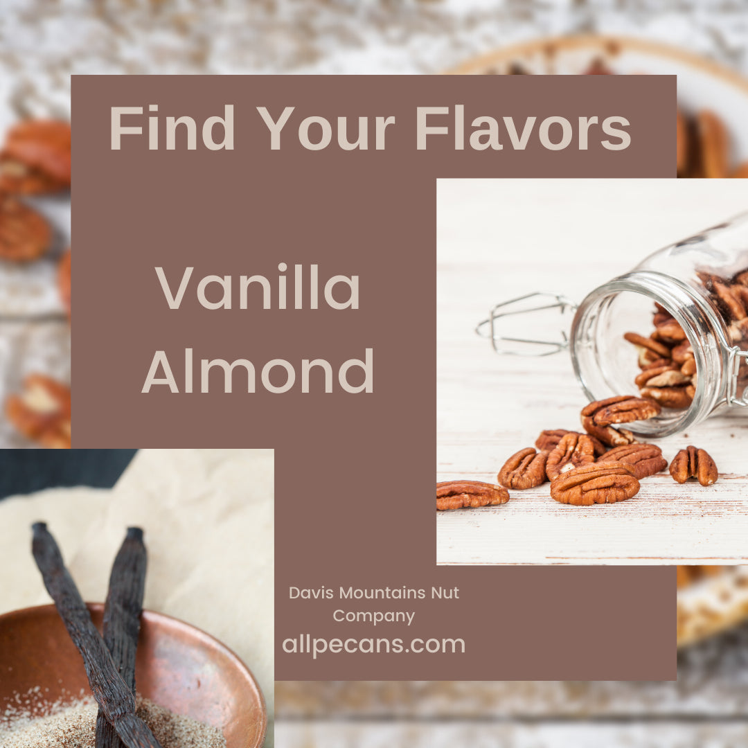 find your flavors vanilla almond pecans