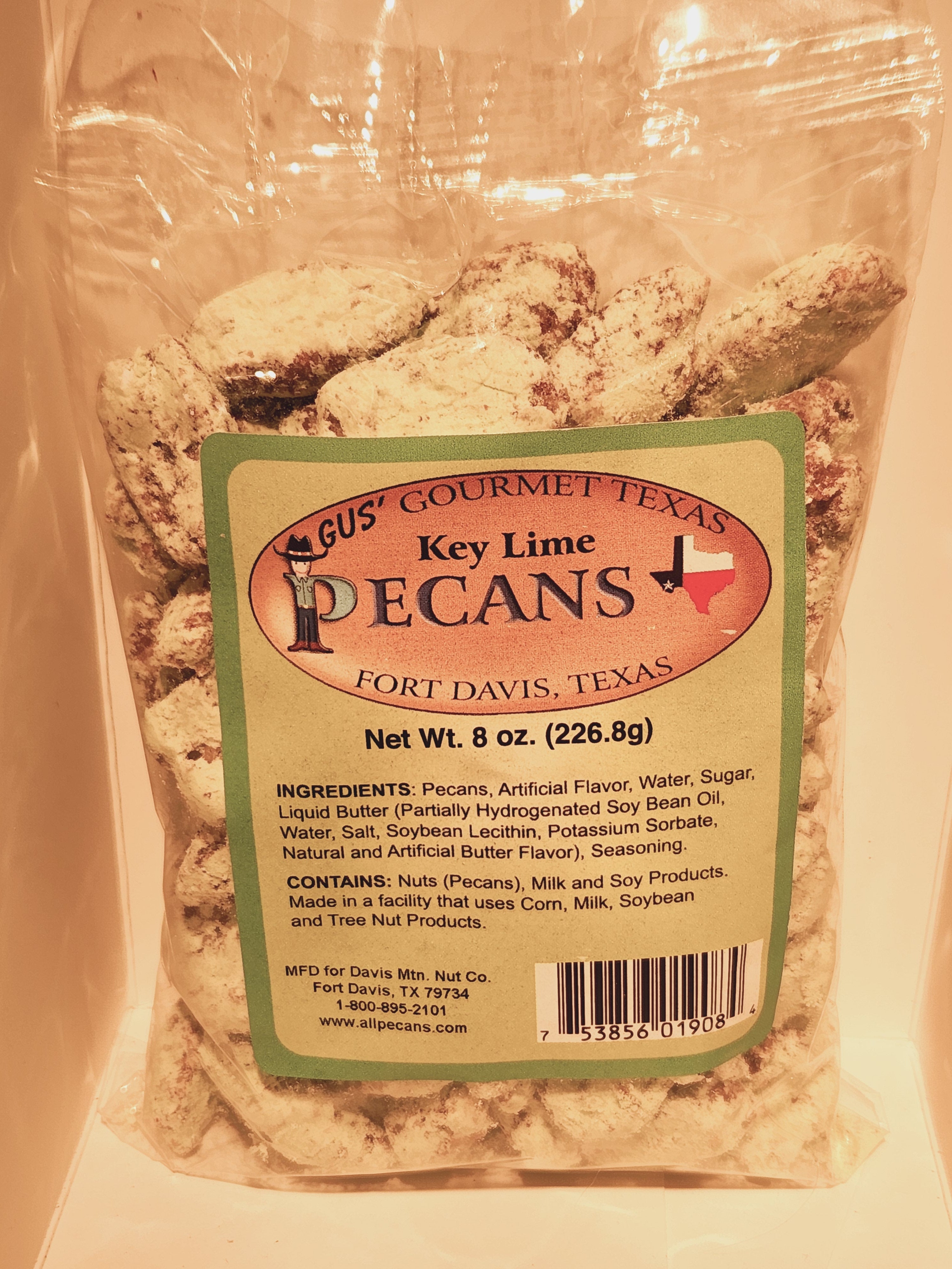 key lime flavored pecans from Davis Mountains Nut Company - 8 oz