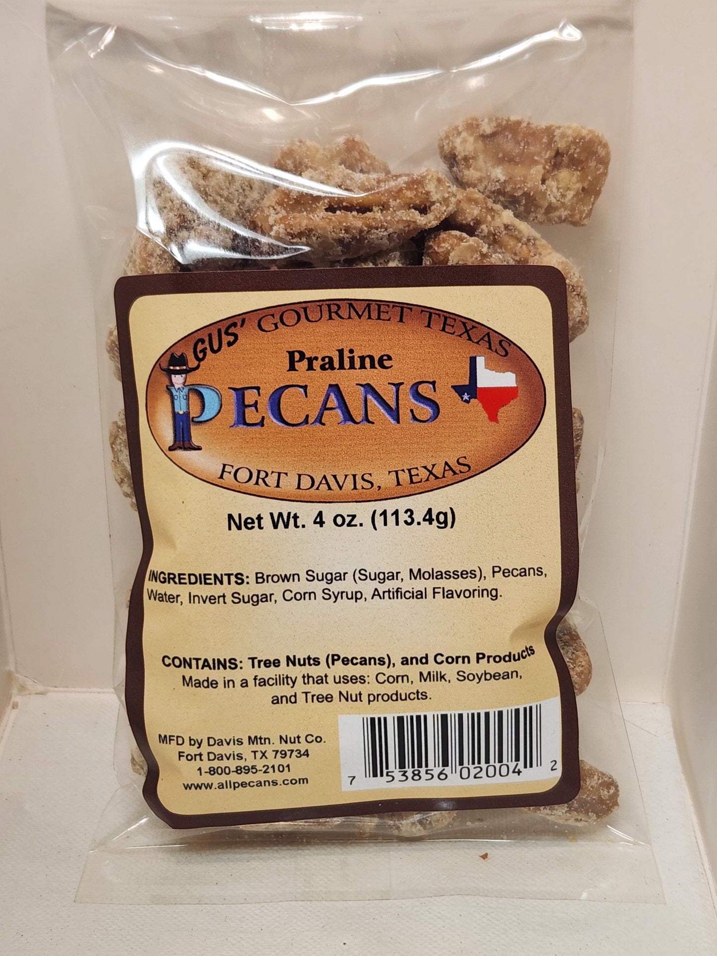 Praline Flavored pecans from Davis Mountains Nut Company