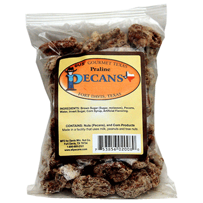 Praline Flavored pecans from Davis Mountains Nut Company