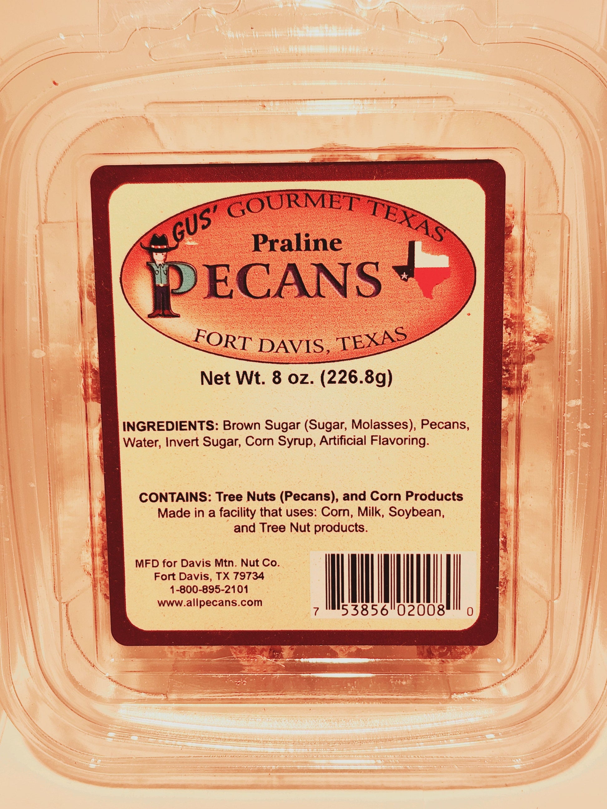 Praline Flavored pecans from Davis Mountains Nut Company