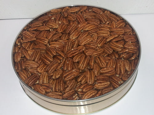 Two-pound tin of pecans